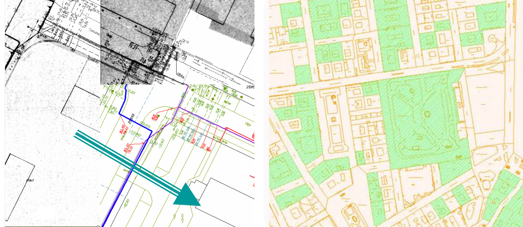 Digitális földhivatali alaptérkép (BEVET) vektorizálása és GIS alkalmazása (műemlékvédelem alatt álló épületek lekérdezése)