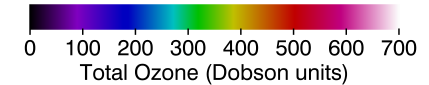 Anim27 - A GOME mérési adataiból összeállított animáció a Déli-sark felett ózonlyukról 2011-07.01. (copyright 2009 EUMETSAT)
