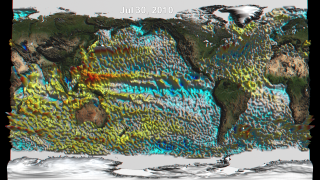 Anim29 - 2009 El Niño & 2010 La Niña (3D-Stereoscopic Version) NASA/Goddard Space Flight Center Scientific Visualization Studio Generated using AVISO Products. Meteosat-7 IR sáv, (copyright NASA)