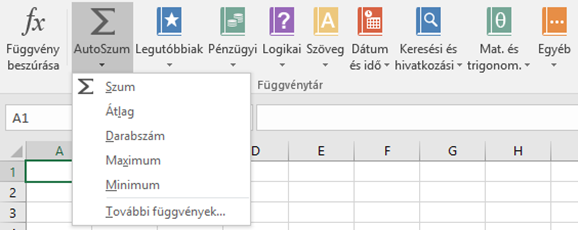 Az 5 leggyakrabban használ Excel függvény